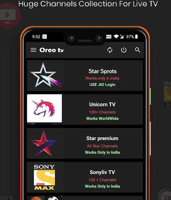 Oreo TV App APK